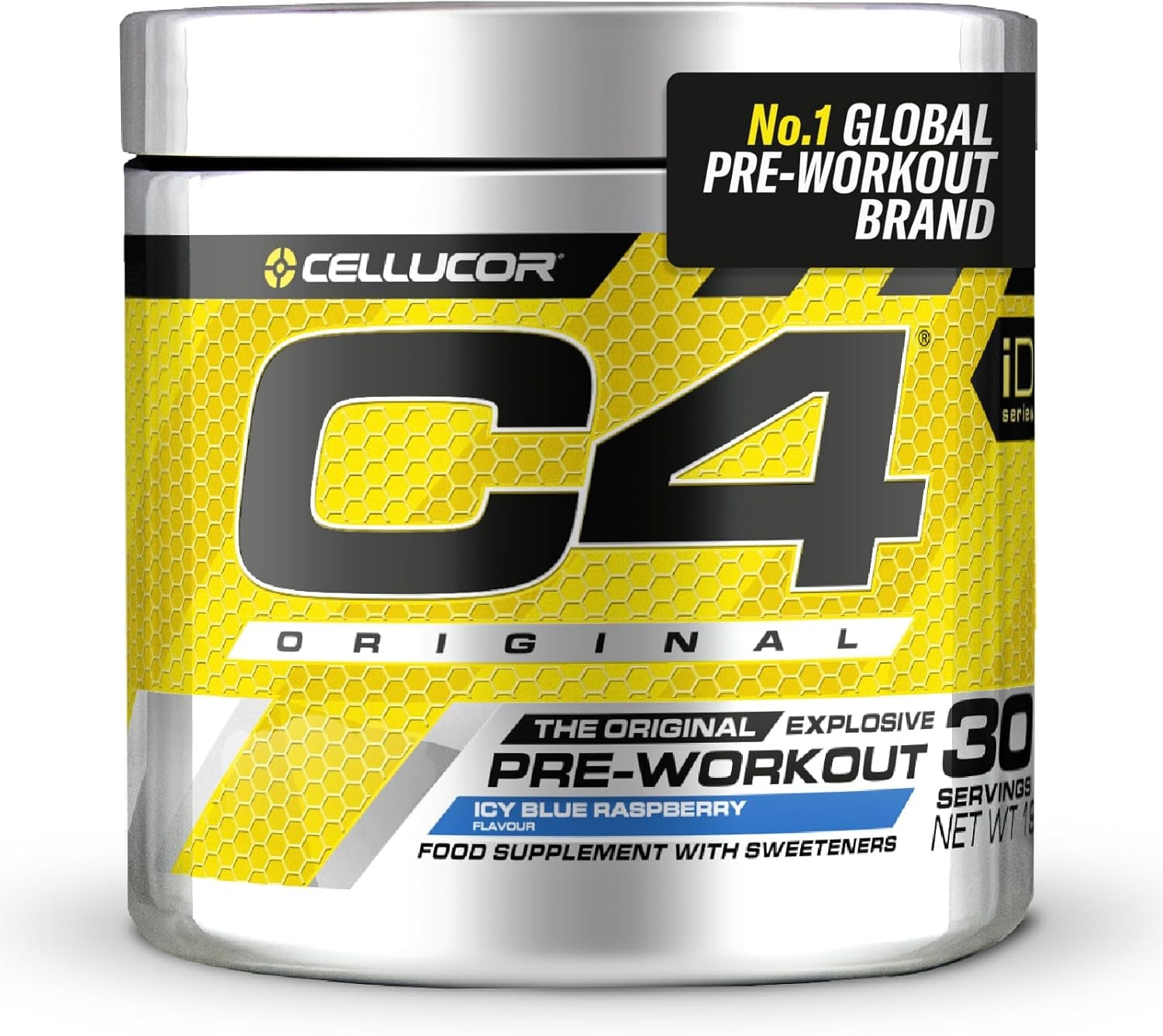 C4 Original Pre-Workout – Beta-Alanine & Creatine Monohydrate – 30 Servings – Icy Blue Raspberry