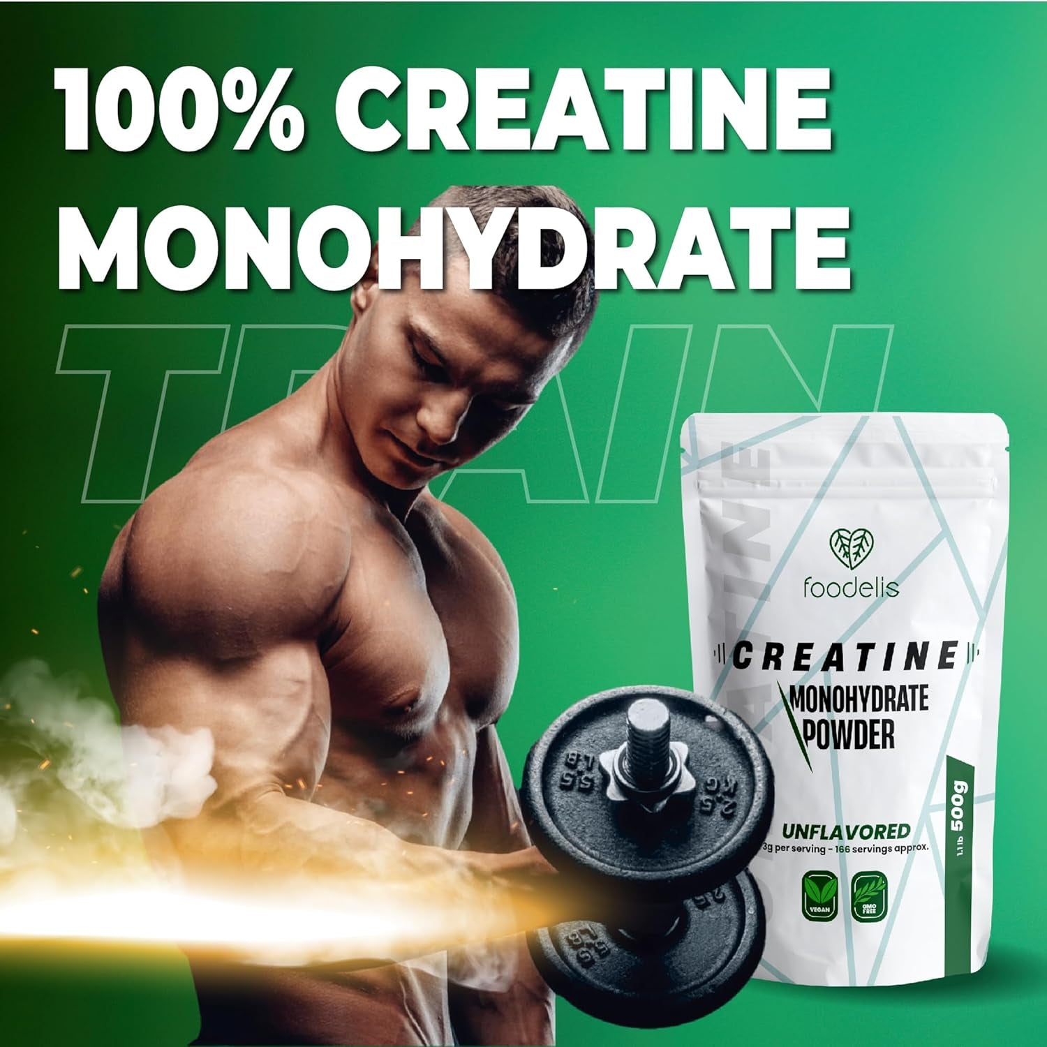 Pure Creatine Monohydrate Powder 500g