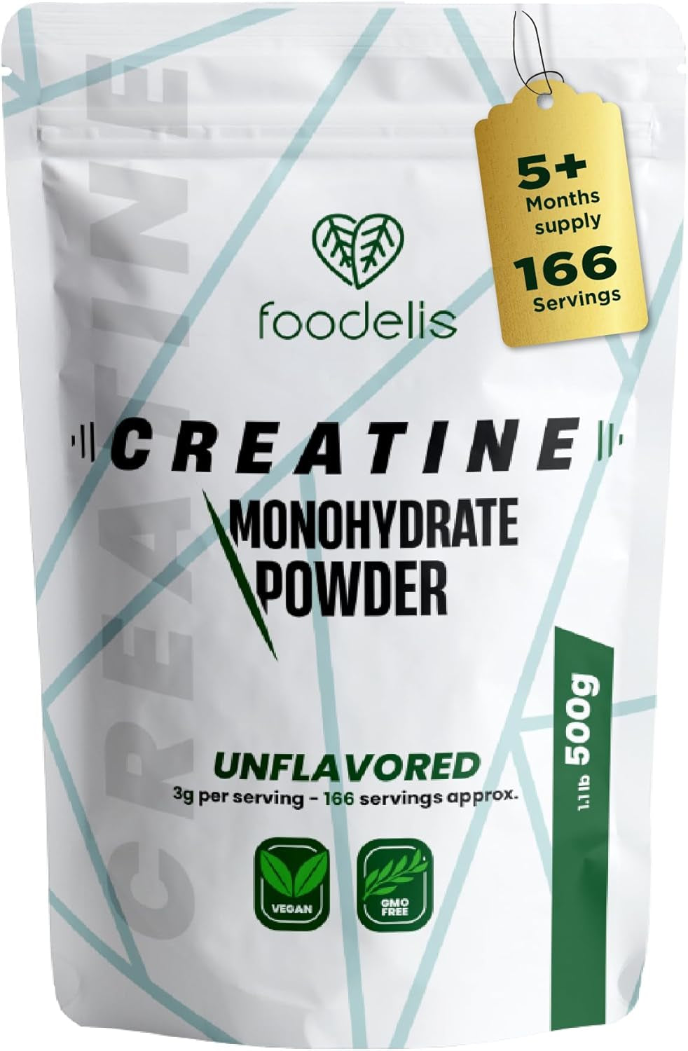 Pure Creatine Monohydrate Powder 500g