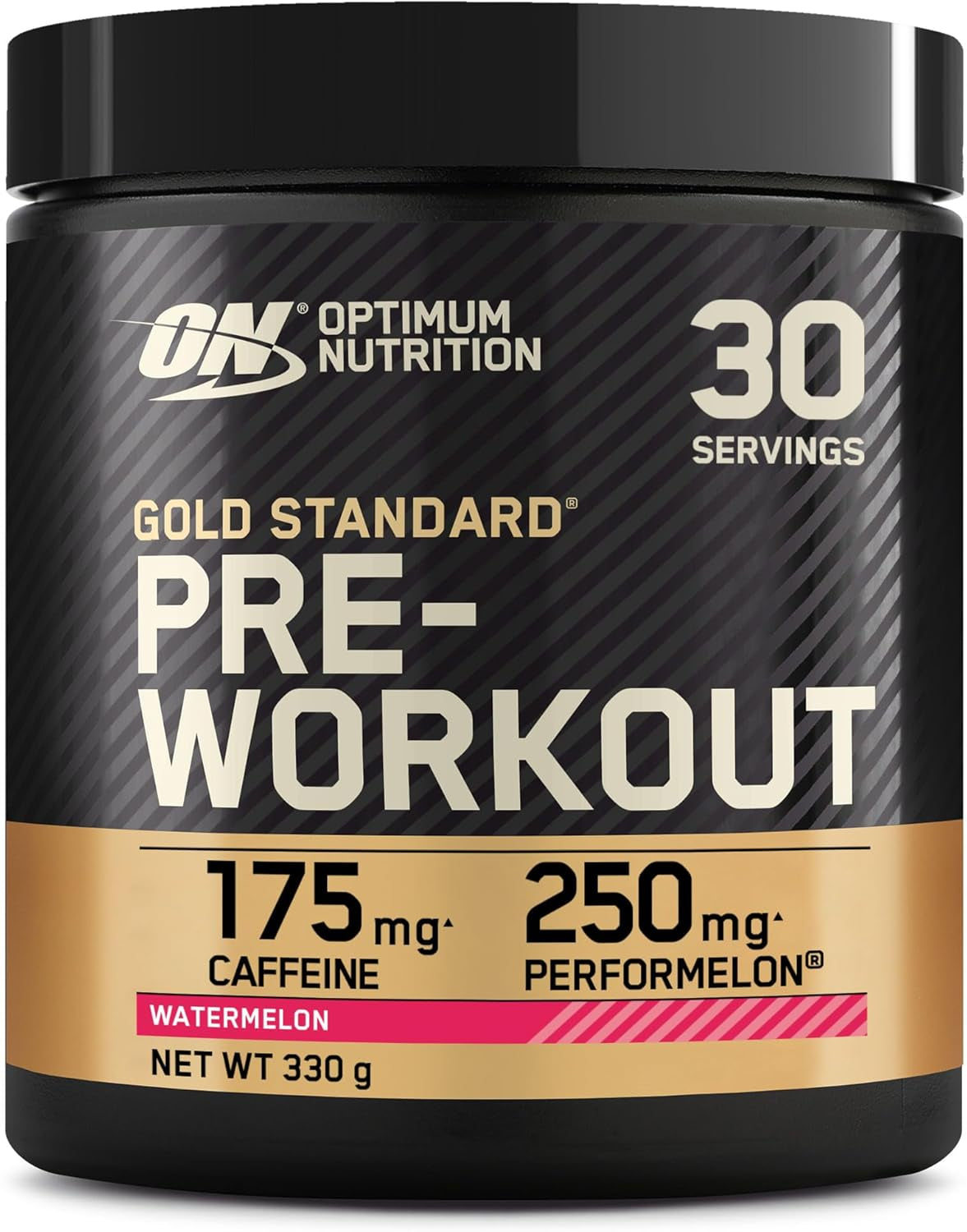 Gold Standard Pre-Workout – Creatine, Beta-Alanine, Caffeine, B-Vitamins – 330g Watermelon