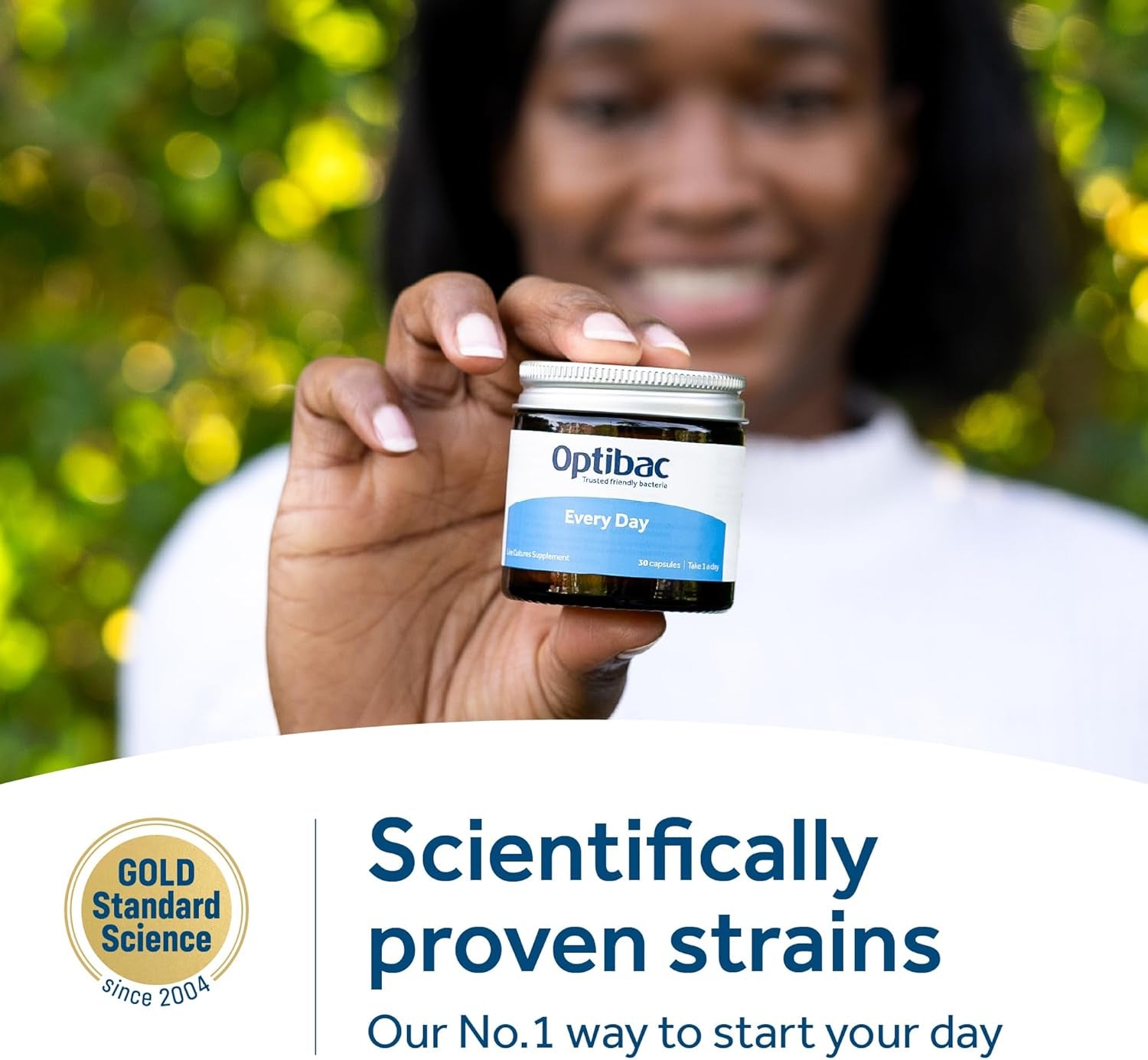 Probiotics Every Day - Digestive Probiotic Supplement with 5 Billion Bacterial Cultures & FOS Fibres - 30 Capsules