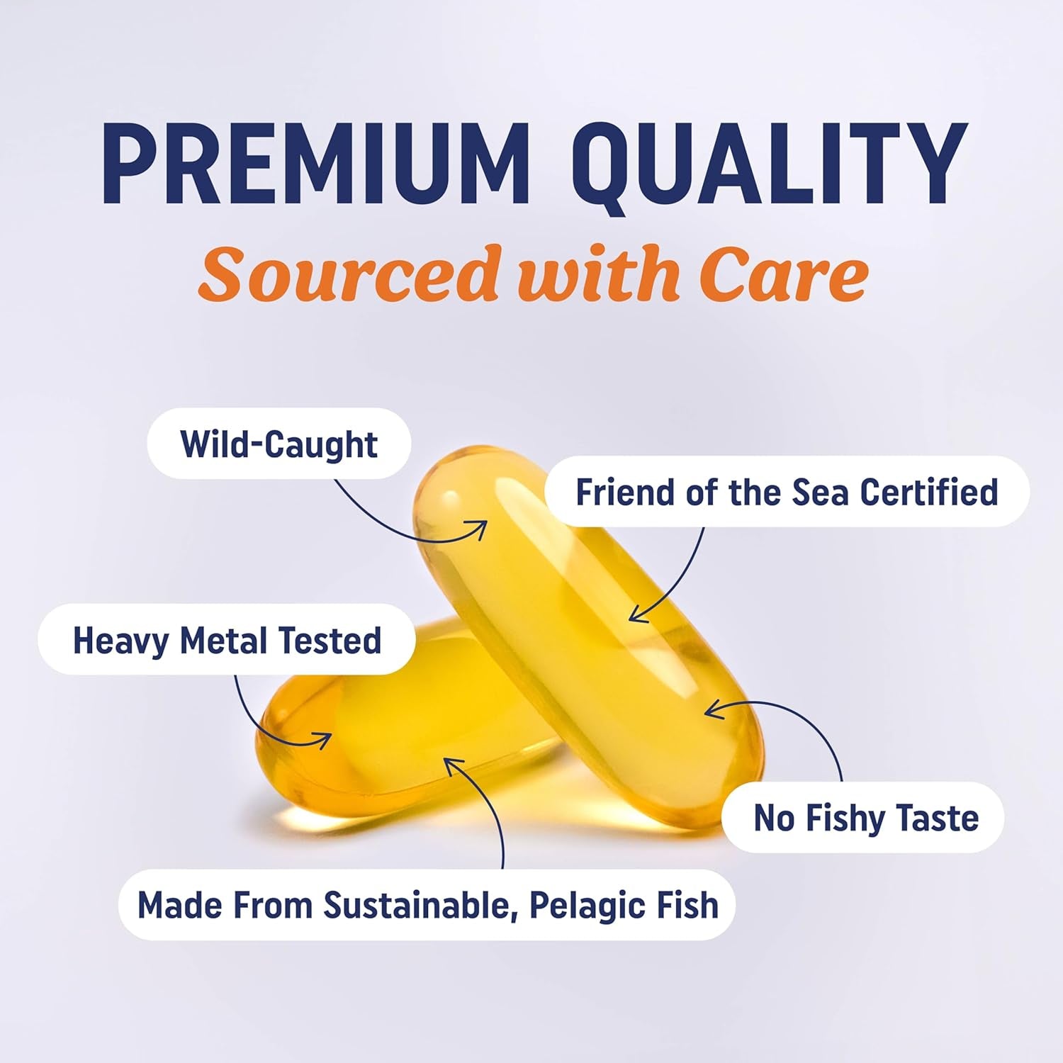 Omega-3 Fish Oil 3600mg, EPA & DHA, Brain & Joint Support – 120 Softgels