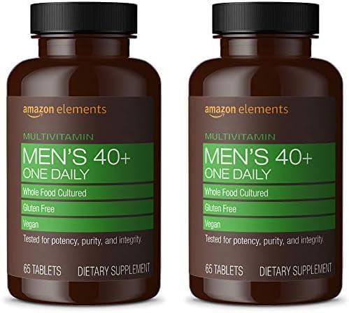 Men'S 40+ One Daily Multivitamin, Vegan, 65 Tablets, 2 Month Supply (Packaging May Vary) (Pack of 2)