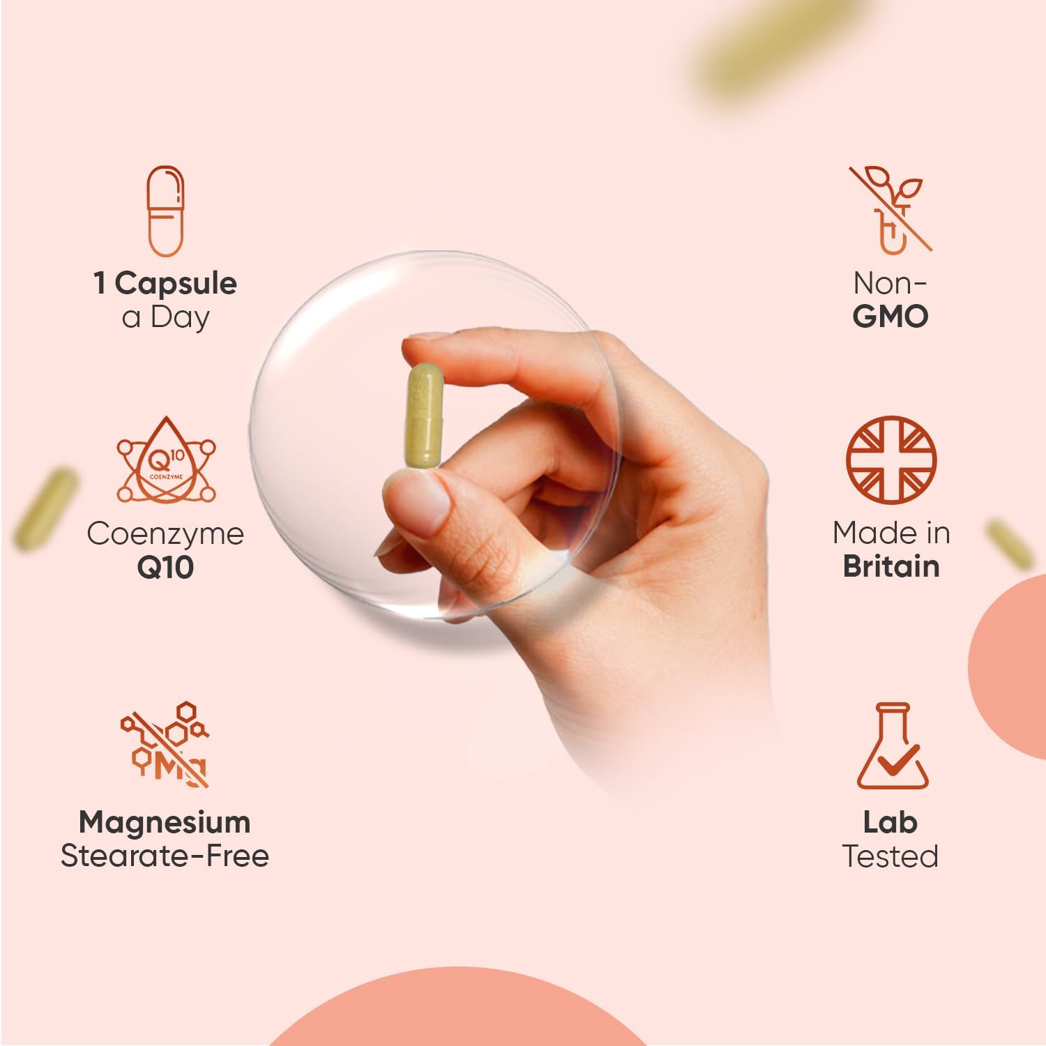 CoQ10 200mg – 120 Vegan Capsules – High Absorption Ubiquinone – 4 Months Supply