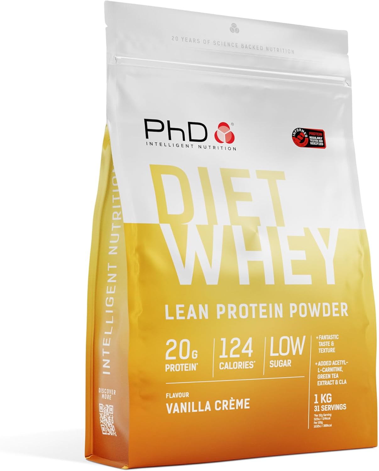 Nutrition Diet Whey Lean Protein Powder | Vanilla Crème Whey Protein Powder 1 Kg Bag [ Packaging May Vary ]