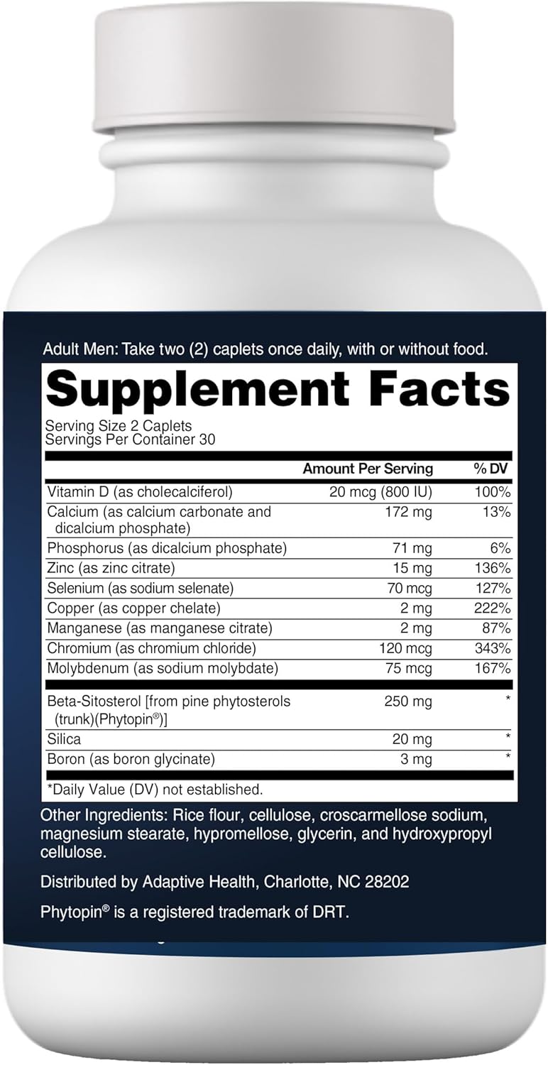 Support Supplement for Men'S Health - Reduce Bathroom Trips, Promote Sleep, Better Bladder Emptying & Healthy Prostate, Beta Sitosterol - 60 Count (Pack of 1)