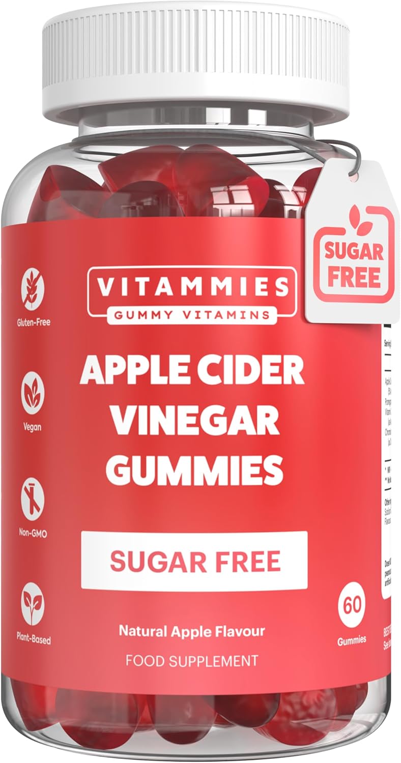 Vegan Apple Cider Vinegar Gummies – 1000Mg – Sugar-Free – 60 Count