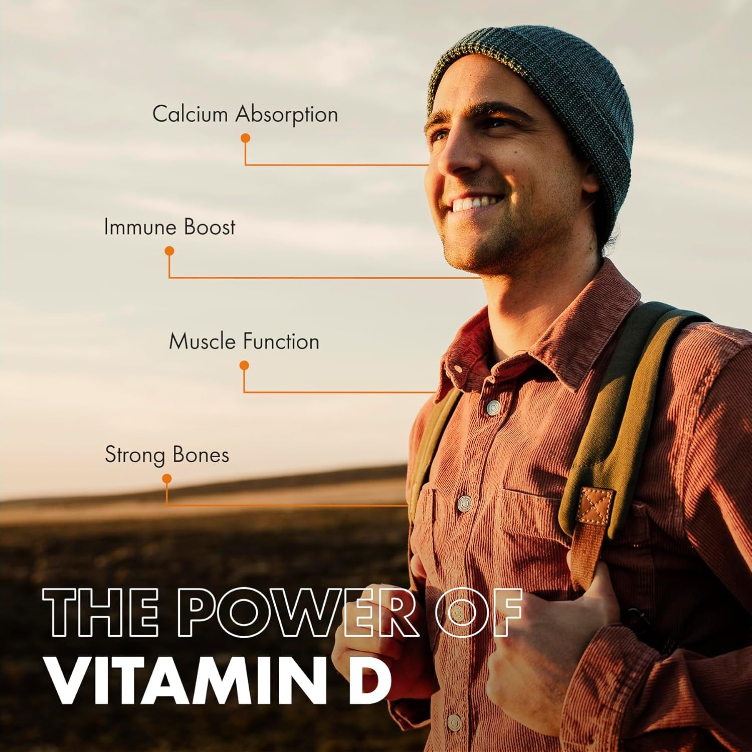 Vitamin D3 4000 IU - 400 High Strength Vitamin D Tablets 