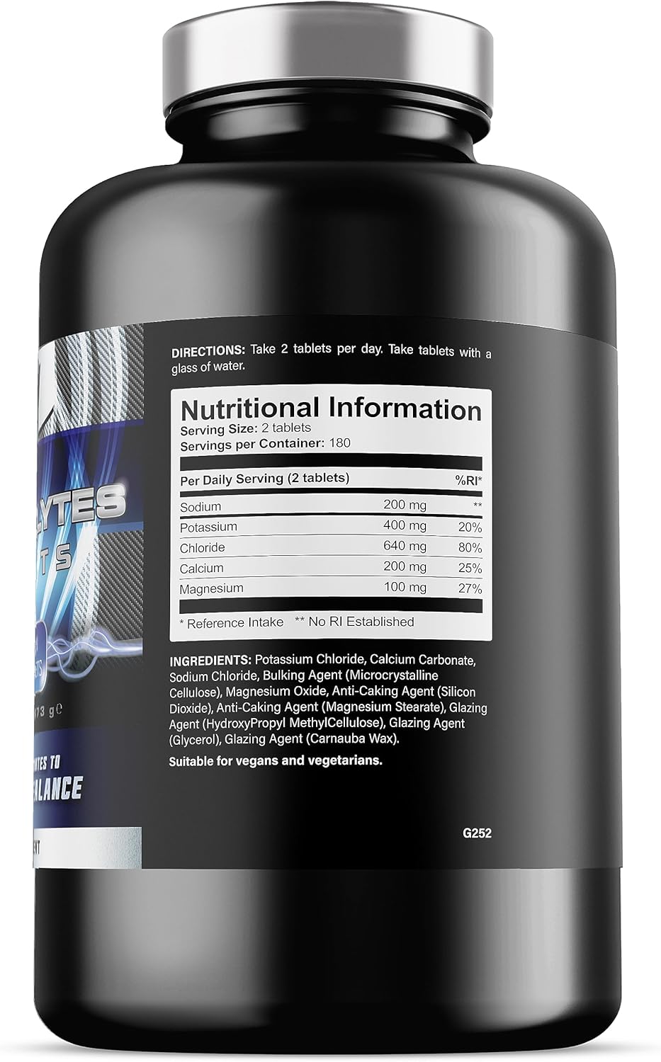 Electrolyte Tablets XXL 1500Mg – Keto Friendly – 360 Vegan Tablets