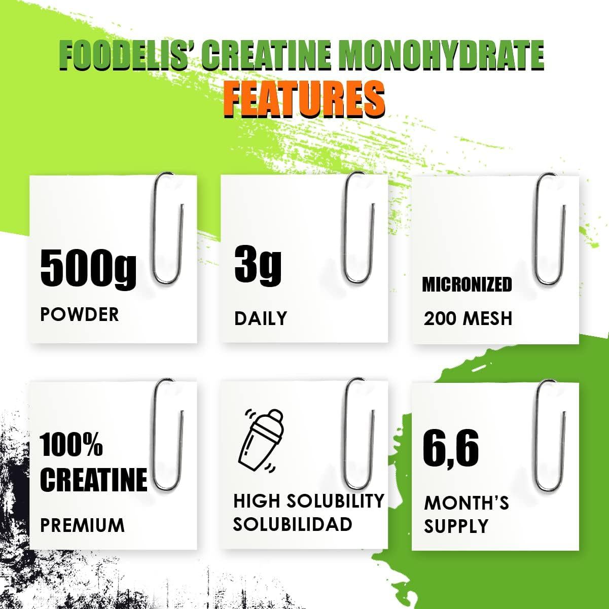 Pure Creatine Monohydrate Powder 500g 
