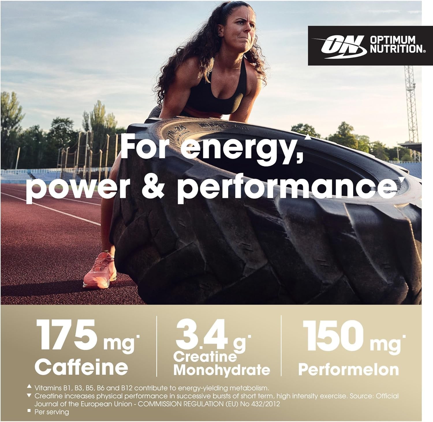 Gold Standard Pre-Workout – Creatine, Beta-Alanine, Caffeine, B-Vitamins – 330g Watermelon