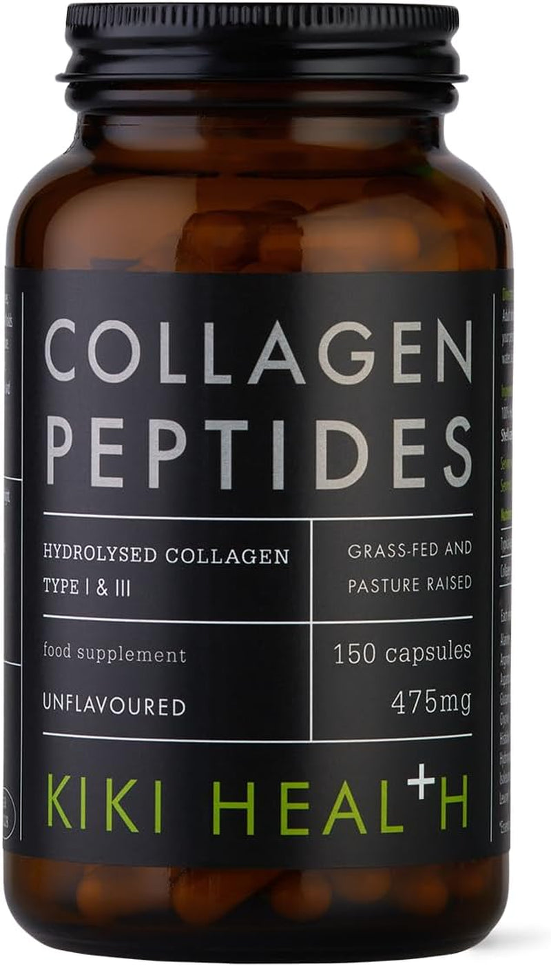 Bovine Collagen Peptides Capsules – 150 Vegicaps – Hydrolyzed for Skin, Hair, Joints